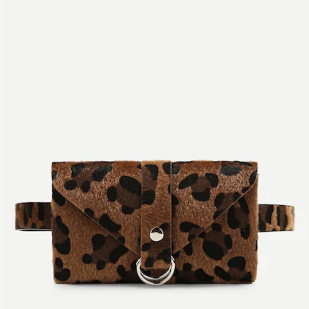 Ring Detail Leopard Pattern Bag